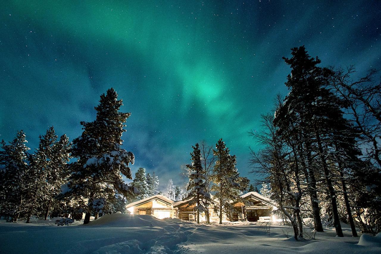 סאריסלקה Polar Aurora Cabins מראה חיצוני תמונה